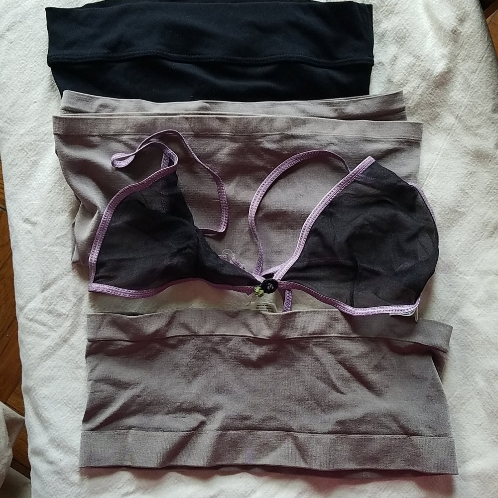 2 Tube tops, 2 bandeau, 1 bralette